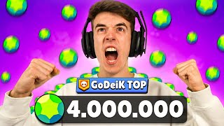 TENGO EL CLUB CON MAS GEMAS de BRAWL STARS 4 MILLONES [upl. by Mingche757]