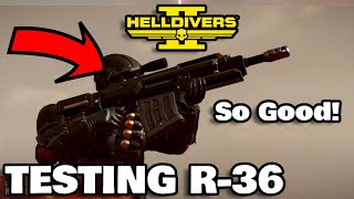 Helldivers 2  TESTING THE NEW R36 Eruptor Rifle  Is it Worth it [upl. by Dickman]