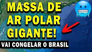 NOVA MASSA DE AR POLAR GIGANTE VAI DERRUBAR AS TEMPERATURAS NA REGIÃO SUL DO BRASIL  SANTA CATARINA [upl. by Gnaig109]