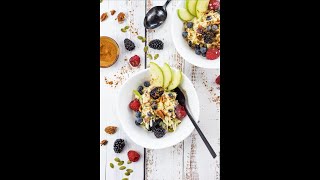 BIRCHER MUESLI SWISS OVERNIGHT OATS [upl. by Emaj]