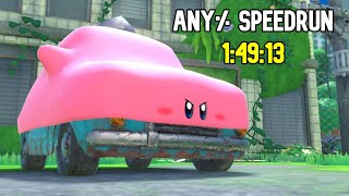 Kirby and the Forgotten Land Any Speedrun 14913 [upl. by Lynnea]