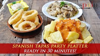 How to Make a Spanish Tapas Platter with The Tapas Sauces [upl. by Grannia289]