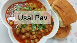 Usal pav recipe how to make usal pav maharashtra style Tastyfoods101 youtube [upl. by Ecirtra3]