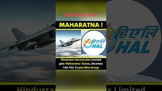 Hindustan Aeronautics Ltd got Maharatna status ytshorts hindustanaeronauticsltd maharatna yt [upl. by Yoshi978]