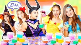 BRINCADEIRAS DE CRIANÇAS EM DOSE DUPLA 2  PRINCESAS E BRUXAS COM SLIME  Mileninha [upl. by Aihsela160]