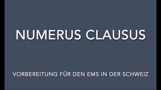 Numerus Clausus  EMS Schweiz [upl. by Guilbert]