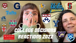 COLLEGE DECISIONS REACTIONS 2022  I applied to 19 SCHOOLS  Ivies Stanford UCLA WashU amp More [upl. by Nirtak]