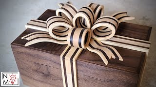 This Ribbon is WOOD Making Wooden Present Box [upl. by Voltmer]