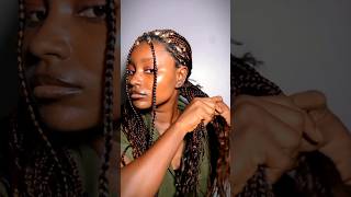 How to style box braids hairstyles [upl. by Aioj]