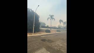 Hawarden vegetation Fire riversidecalifornia brushfire calfire evacuated [upl. by Asyram82]