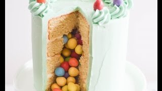 How to make a Mini Easter Egg Pinata Cake [upl. by Eelrahs865]