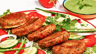 Chicken Shami Kabab Recipe by SooperChef [upl. by Goldman]