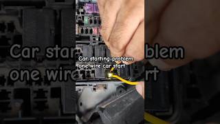 car starting problem one wire car start carstartingproblem startingproblem shorts [upl. by Dnamra609]