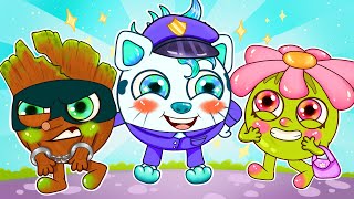 Policeman Kids Song  Policeman cartoon  Funny Kids Songs 🐾👮 LolieJolie  Kids Songs [upl. by Merril]