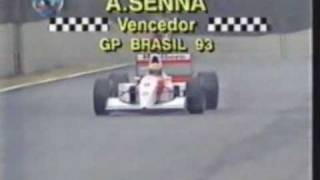 Ayrton Senna  Victory in Brazil [upl. by Leirraj]