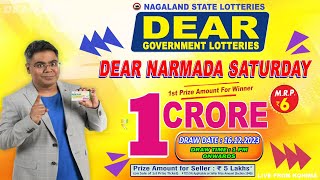 DEAR 1 PM NARMADA SATURDAY WEEKLY DRAW DATE 16122023 NAGALAND STATE LOTTERIES [upl. by Ibbob]