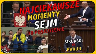 SIKORSKI NIE WIE CO POWIEDZIEĆ Najciekawsze momenty z 10 posiedzenia Sejmu [upl. by Aretak]