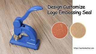 How to use Custom Logo Embosser Stamp Custom Embossing Stamp [upl. by Eitteb]