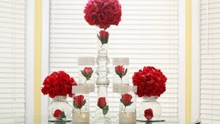 Dollar Tree Wedding Centerpiece DIY [upl. by Diarmuid]