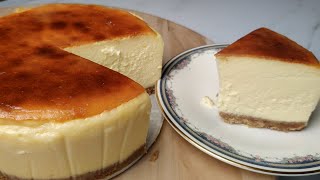 Famous New York Cheesecake Secret Recipe  How to Make The BEST NEW YORK CHEESECAKE no sour cream [upl. by Aleahc]