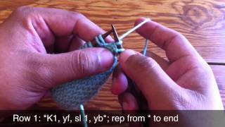 How To Knit The Linen Stitch [upl. by Imojean]