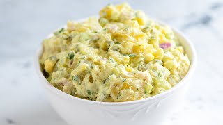 Easy Creamy Potato Salad Recipe [upl. by Elmina]