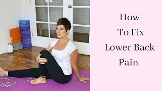 HOW TO FIX LOW BACK PAIN FAST  6 EASY STRETCHES  YOGA with Ursula [upl. by Lanette]