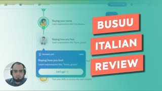 Busuu Italian Review How Effective Is It for Speaking Skills [upl. by Retsevlis636]