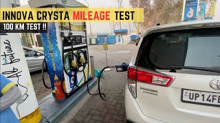 Innova Crysta Mileage Test 2023 I Diesel I 100 km test I Automatic innova toyotainnova toyota [upl. by Ajdan732]