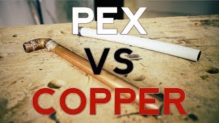 Plumbing basics  Pex vs Copper plumbing the sharkbite [upl. by Cirala566]