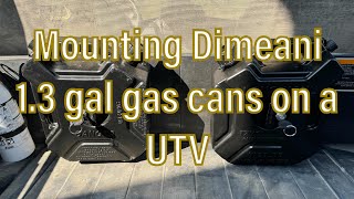 Dimeani auxiliary UTV gas can installation amp review [upl. by Dihgirb]