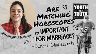 Are Matching Horoscopes Important For Marriage Sumona Chakravarti Asks Sadhguru [upl. by Elocon]