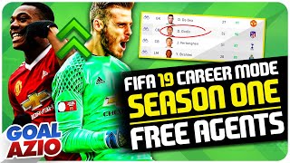 Best Season 1 Free Agents  FIFA 19 Career Mode [upl. by Reeta15]