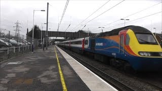 Trains at Harlington MML 010313 [upl. by Nylirak]