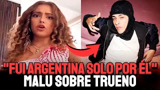 quotESTABA ENAMORADAquot ¡MALU TREVEJO sobre TRUENO en LIVE [upl. by Adigun]