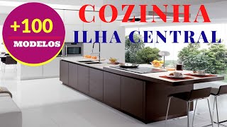 100 Modelos de Cozinhas Com Ilha Central Modernas [upl. by Yendor747]