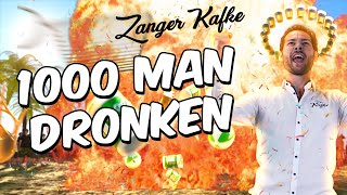 Zanger Kafke  1000 Man Dronken Officiële Videoclip [upl. by Etom]