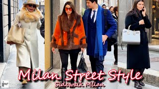 Milan Street Style Fashion  Early Spring Outfit Ideas From The Most Stylish People  Sidewalk Milan [upl. by Fesuy825]