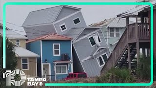 Severe storms produce significant damage in Panama City Beach [upl. by Dlorag193]