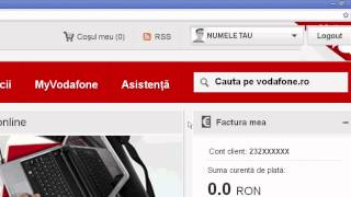 Cum aflu datele facturii  Vodafone [upl. by Ocsinarf]