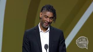 Tim Duncans Basketball Hall of Fame Enshrinement Speech [upl. by Reiniar]