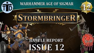 Stormstrike Chariot Warhammer AoS Stormbringer Issue 12 Battle Report [upl. by Lichter]