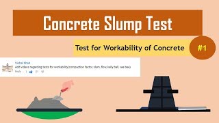 Concrete Slump Test  Test for Workability of Concrete1 [upl. by Aliled]