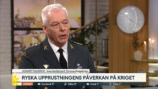 Ryska upprustningens påverkan på kriget ”För Putin är det bra att …  Nyhetsmorgon  TV4 amp TV4 Play [upl. by Graeme572]