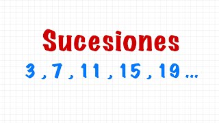 Progresión aritmética Sucesión matemática numérica regla general EjerciciosAprende en casa [upl. by Huntington]