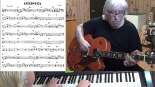 HACKENSACK  Jazz guitar amp piano cover  T Monk [upl. by Falo]