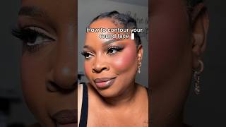 How to Contour Round face made easy makeupbyqueensley howtocontour makeuptips [upl. by Chiaki]