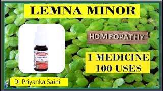 Lemna Minor – Homeopathic Medicine  1 medicine 100 uses  nasal polyp drpriyankashomeopathy [upl. by Lleynod]