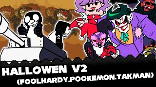 FNF  Halloween Mod V2  New Content FoolHardyPookemonSpooky MonthTakman  ModsHardGameplay [upl. by Chiou804]