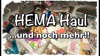 Hema Haul deutsch Scrapbook Haul basteln mit Papier DIY [upl. by Eecart]